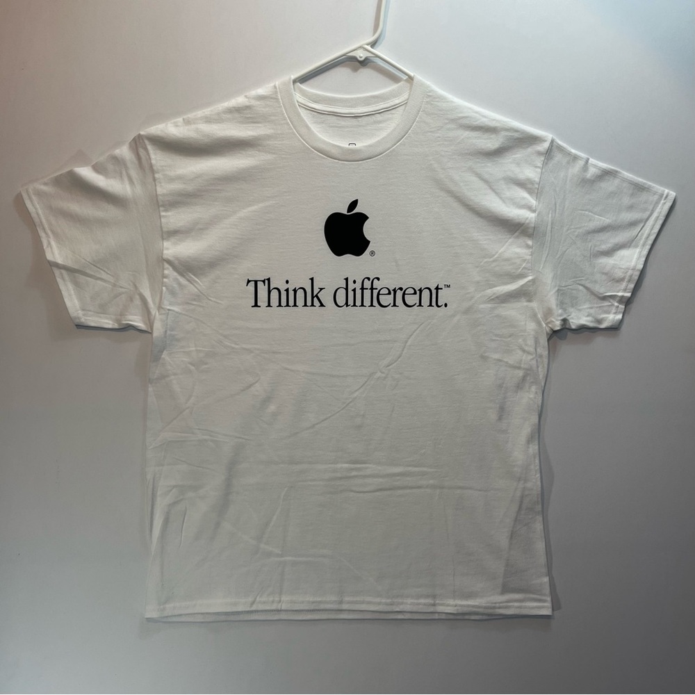 Apple Think Different Logo T-Shirt (Brand New Condition) iPhone White Tee